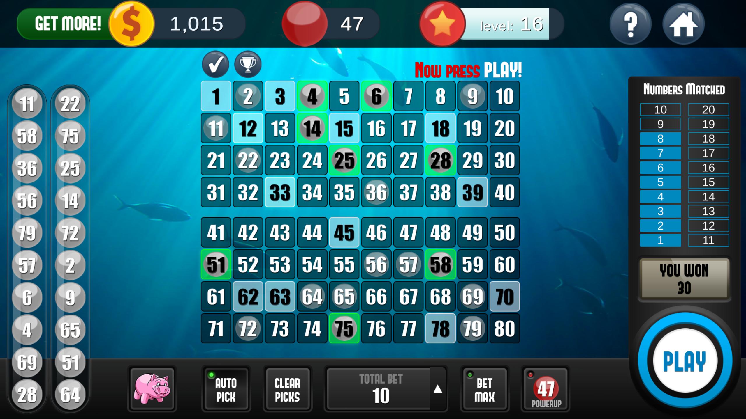 Game nhanh Keno